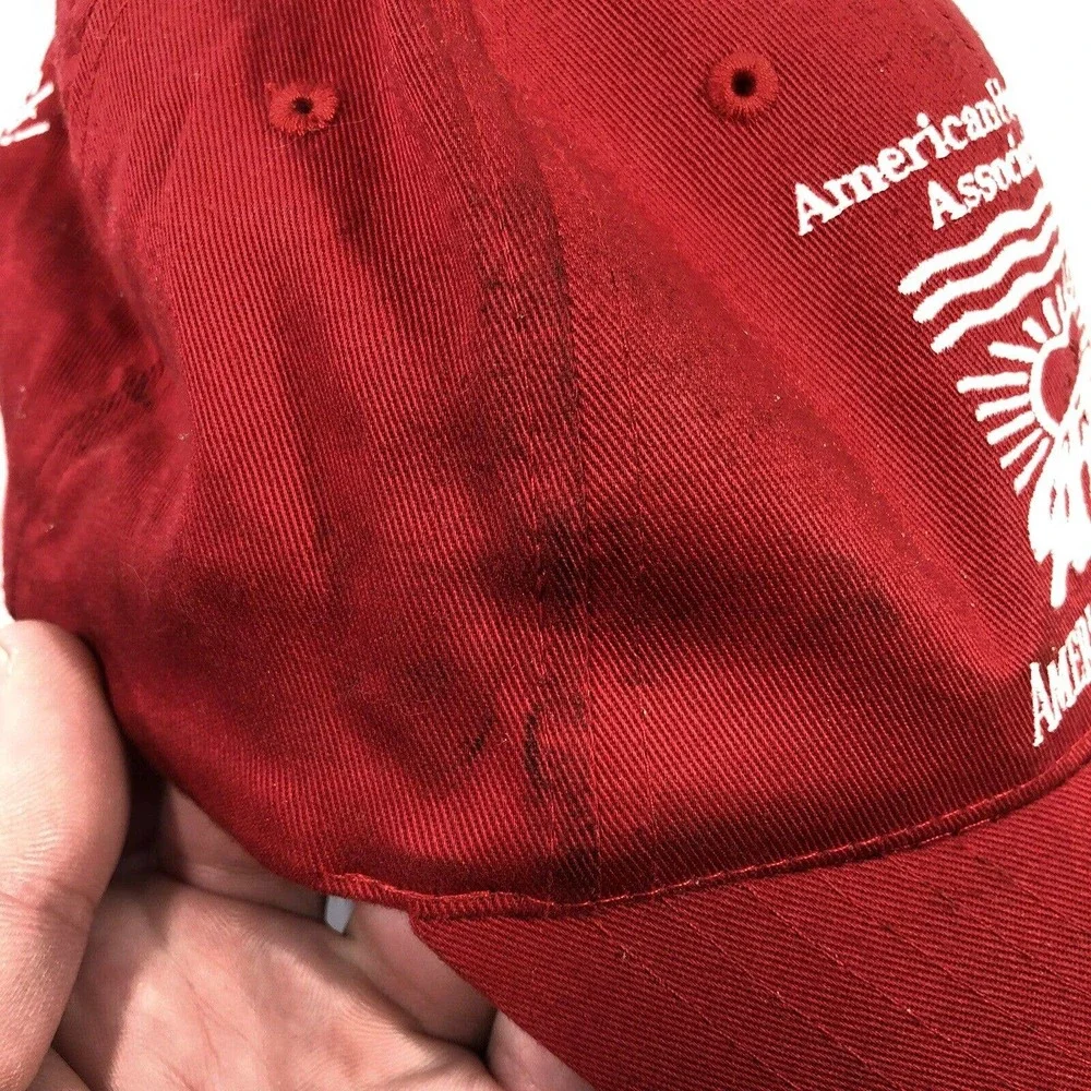 American Heart Association Heart Walk Hat Cap Snapback Red Fighting Back OSFM